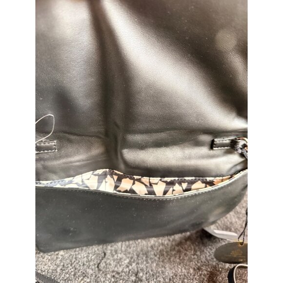 NWT Cow Print Moda Luxe Crossbody Bag Genuine Leather & Synthetic Materials With - Picture 9 of 12